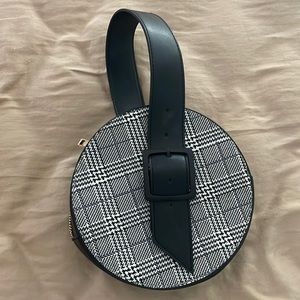 A New Day Plaid Wrist Purse